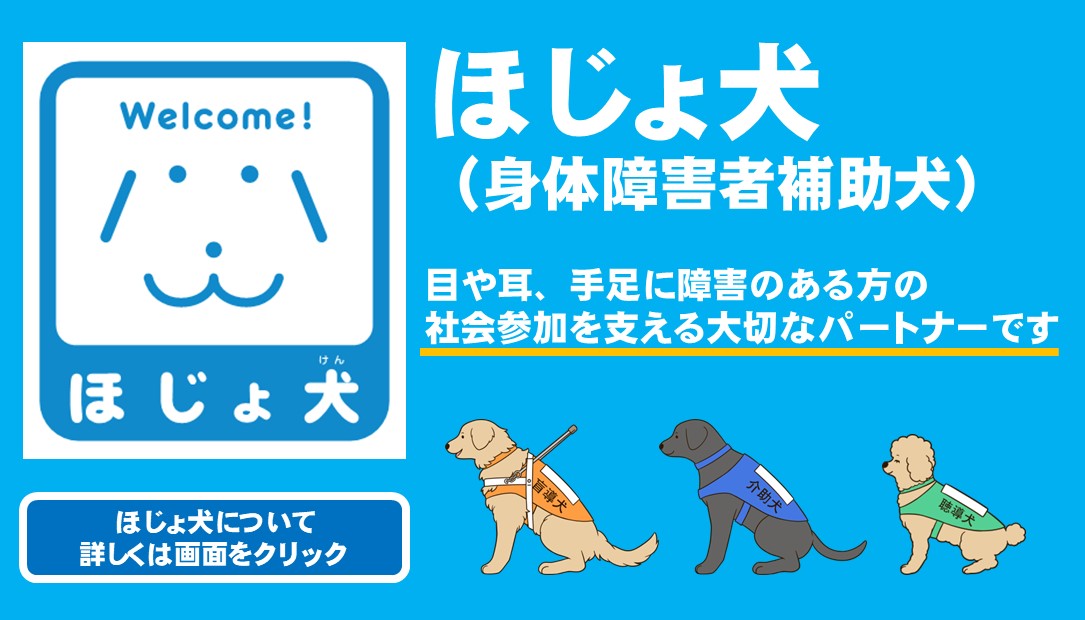 ほじょ犬(身体障害者補助犬)は大切なパートナー